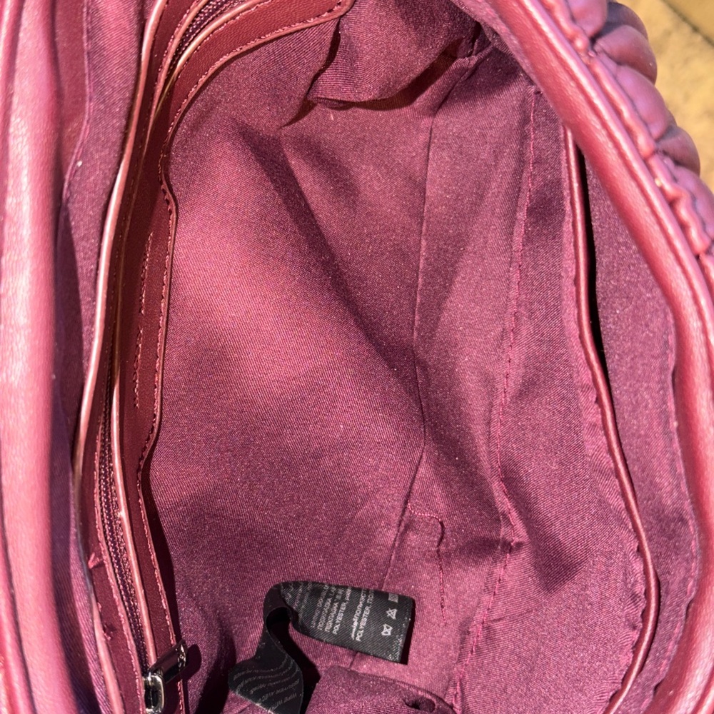 BADGLEY MISCHKA Maroon Quilted Crossbody Bag - Picture 16 of 16